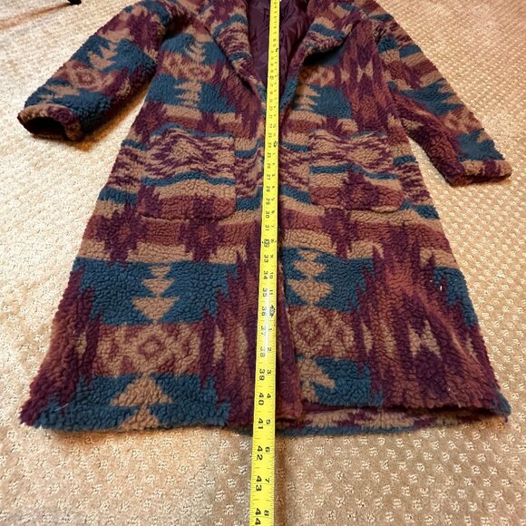 Ariat Katharine Aztec Coat Womens SZ M Fleece Western Navajo Southwest Country - Picture 8 of 16